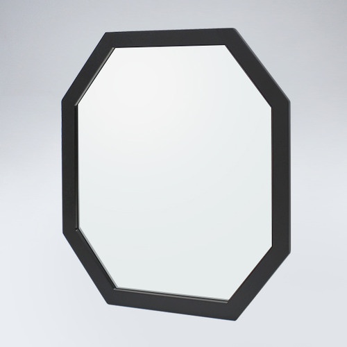 팔각 원목 거울(블랙)